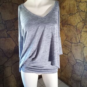 Joseph Ribkoff Heather Gray Long Sleeve Top